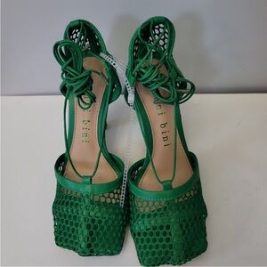 Gianni bini green heels never worn!